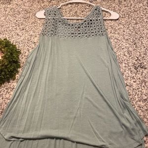 Mint casual knit blouse